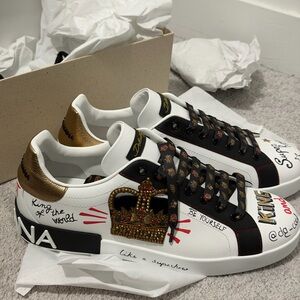 Dolce & Gabbana Portofino White Sneakers